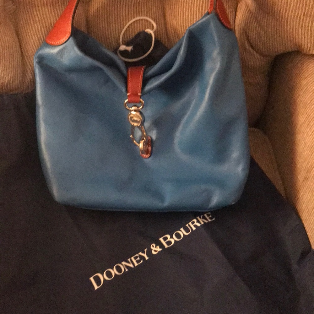 Dooney and Bourke - Royal Blue Derby Pebble hobo.